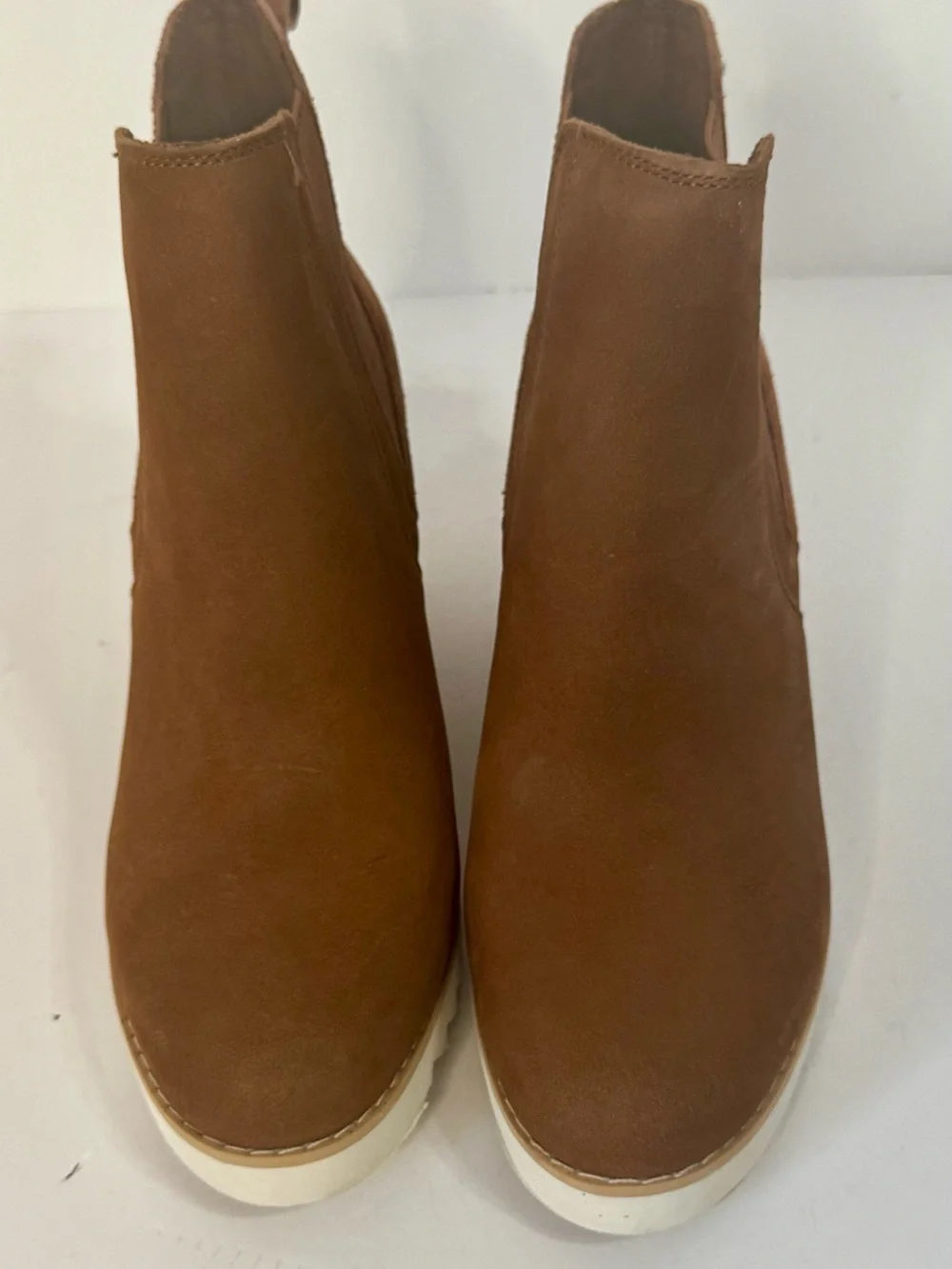 Tom Women's Chelsea Wedge Booties - Brown